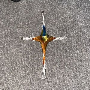 Blown Glass Cross
